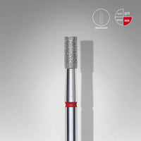 STALEKS EXPERT Fresa diamantata «Cilindro» rossa, diametro 2,5 mm, parte lavorativa 6 mm