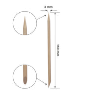 STALEKS EXPERT Bastoncino d’arancio in legno, 75 mm (100 pz)