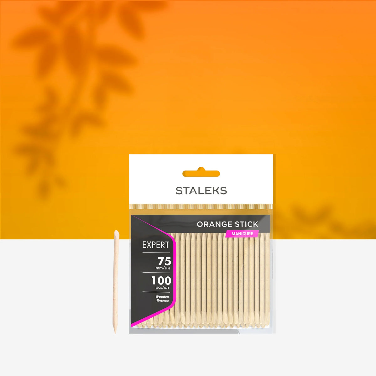 STALEKS EXPERT Bastoncino d’arancio in legno, 75 mm (100 pz)