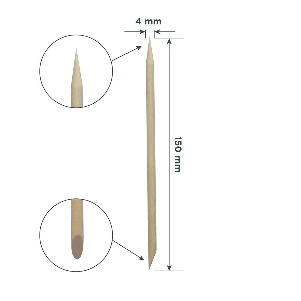 STALEKS EXPERT Bastoncino d’arancio in legno, 150 mm (100 pz)