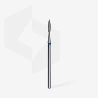 STALEKS EXPERT Fresa diamantata «Fiamma» blu, diametro 2,1 mm, parte lavorativa 8 mm