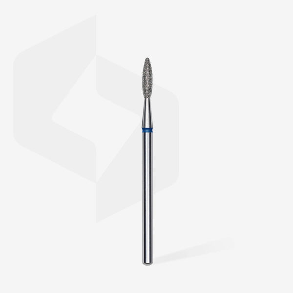 STALEKS EXPERT Fresa diamantata «Fiamma» blu, diametro 2,1 mm, parte lavorativa 8 mm