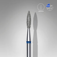 STALEKS EXPERT Fresa diamantata Fiamma acuta blu, diametro 2,1 mm, parte lavorativa 8 mm
