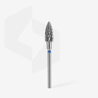 STALEKS EXPERT Punta in carburo "Pigna" blu, diametro 6 mm, parte lavorativa 14 mm