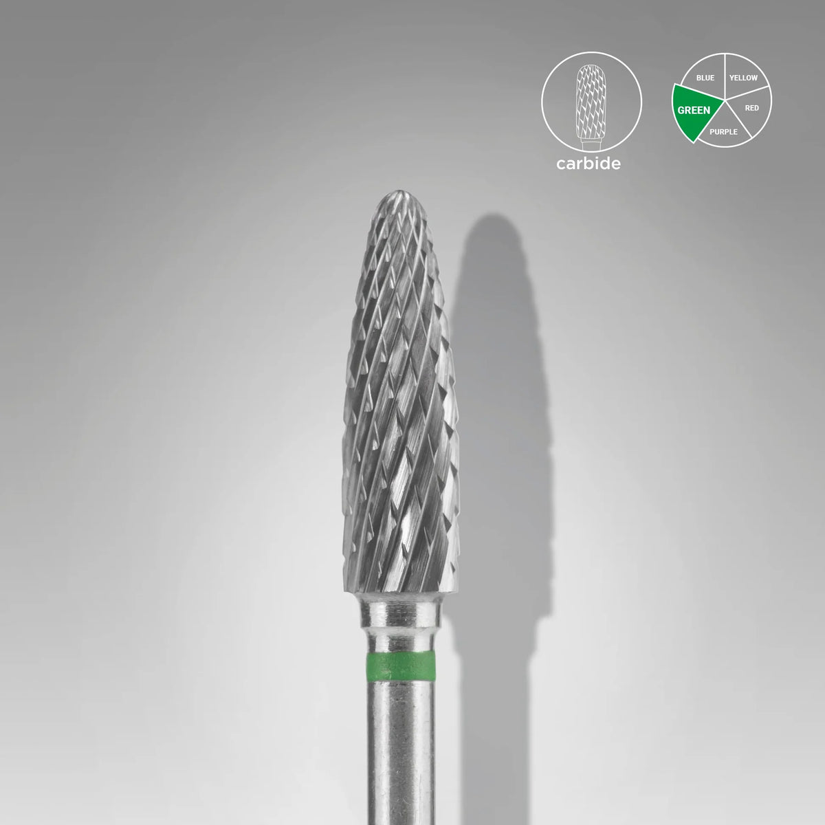 STALEKS EXPERT Fresa in metallo duro a mais verde, diametro 4 mm, parte lavorativa 14 mm