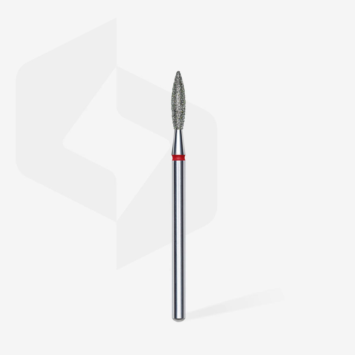 STALEKS EXPERT Fresa diamantata "Fiamma" rossa, diametro 2,3 mm, parte lavorativa 10 mm