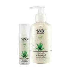 Crema Gel Per Mani E Corpo Con Sfere Di Aloe Vera E Olio Di Canapa 30 ml