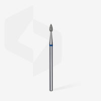 STALEKS EXPERT Fresa diamantata a goccia blu, diametro 2,3 mm, parte lavorativa 5 mm