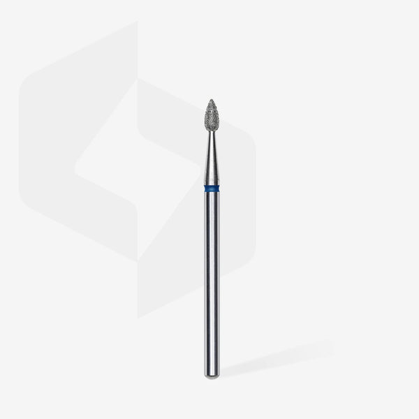 STALEKS EXPERT Fresa diamantata a goccia blu, diametro 2,3 mm, parte lavorativa 5 mm