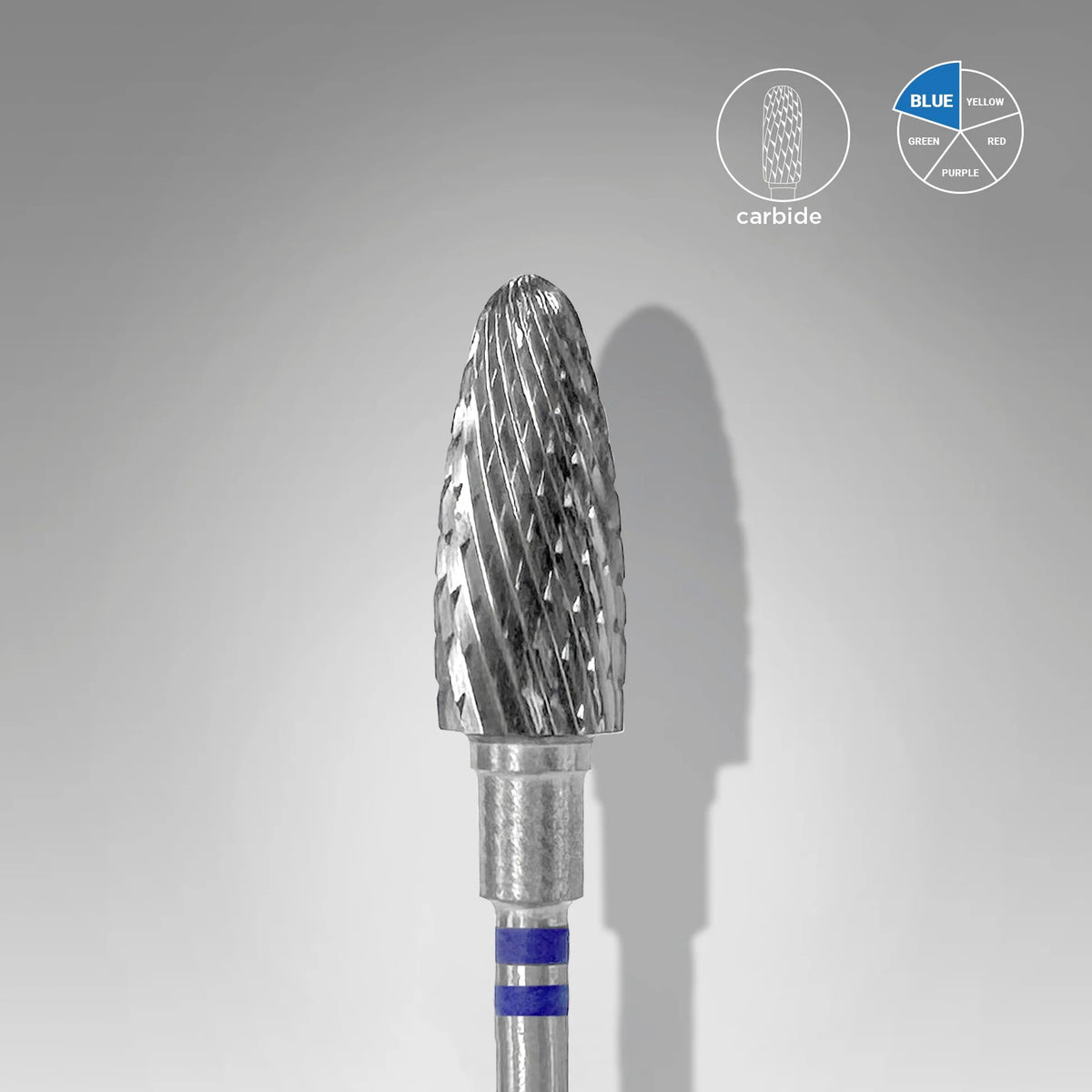 STALEKS EXPERT Fresa in metallo duro Mais per mancino blu, diametro 6 mm, parte lavorativa 14 mm