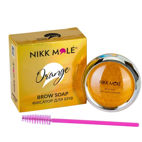 Fissatore Nikk Mole per sopracciglia (Arancione), 15 g