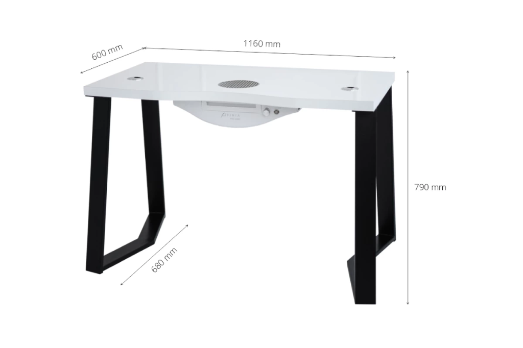 Tavolo cosmetico Afinia Art Déco W Black New