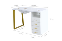 Tavolo cosmetico Afinia Frame Black