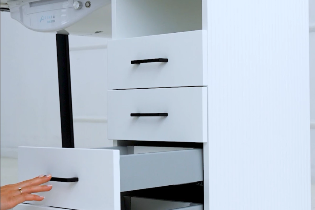 Tavolo cosmetico Afinia Prime Black rigato