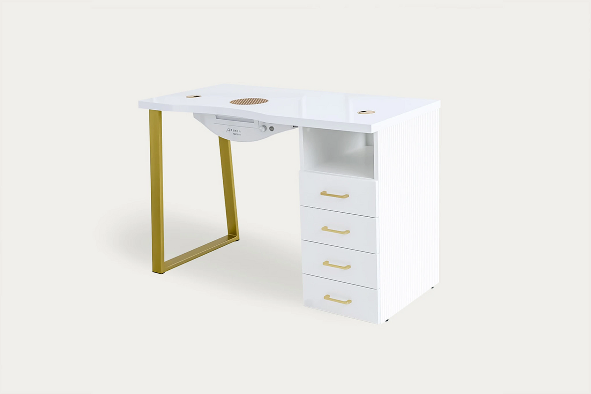 Tavolo cosmetico Afinia Prime Gold rigato