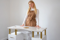 Tavolo manicure Afinia Calacatta
