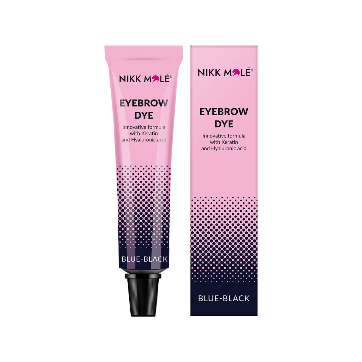 Tintura per sopracciglia e ciglia Blu-Nero Nikk Mole 15 ml