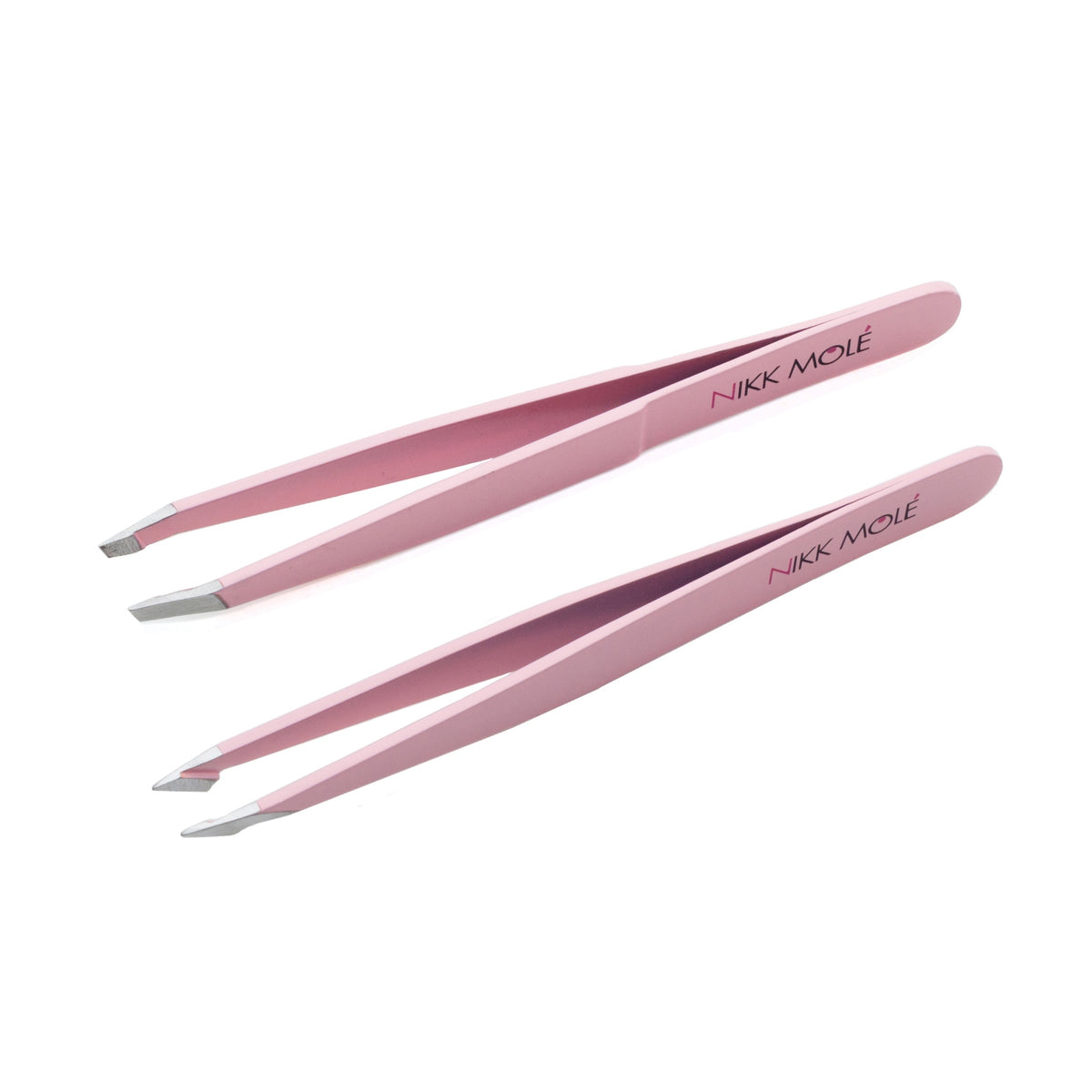 Set di pinzette per talpe Nikk, 2 pezzi (rosa)