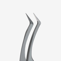 STALEKS EXPERT 45 TYPE 2 Pinzetta professionale con tacche per allungamento delle ciglia, a forma di L, 40°