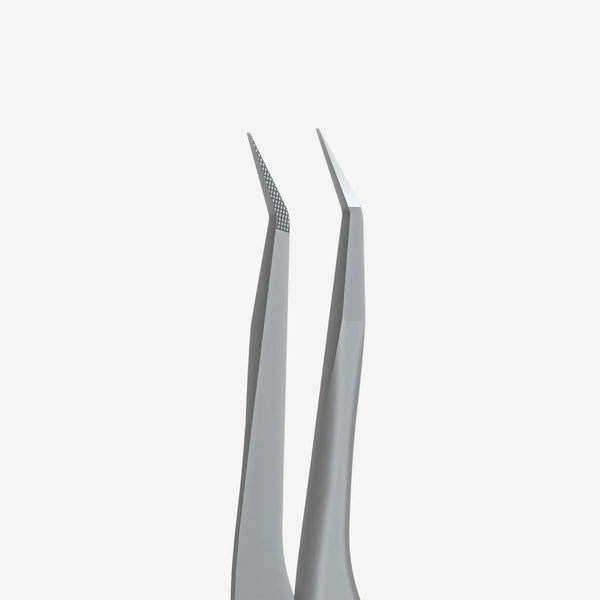 STALEKS EXPERT 45 TYPE 8 Pinzetta professionale con tacche per allungamento delle ciglia, mini L