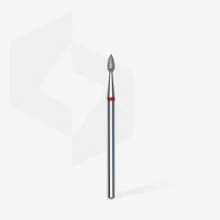 STALEKS EXPERT Fresa diamantata a goccia rossa, diametro 2,3 mm, parte lavorativa 5 mm