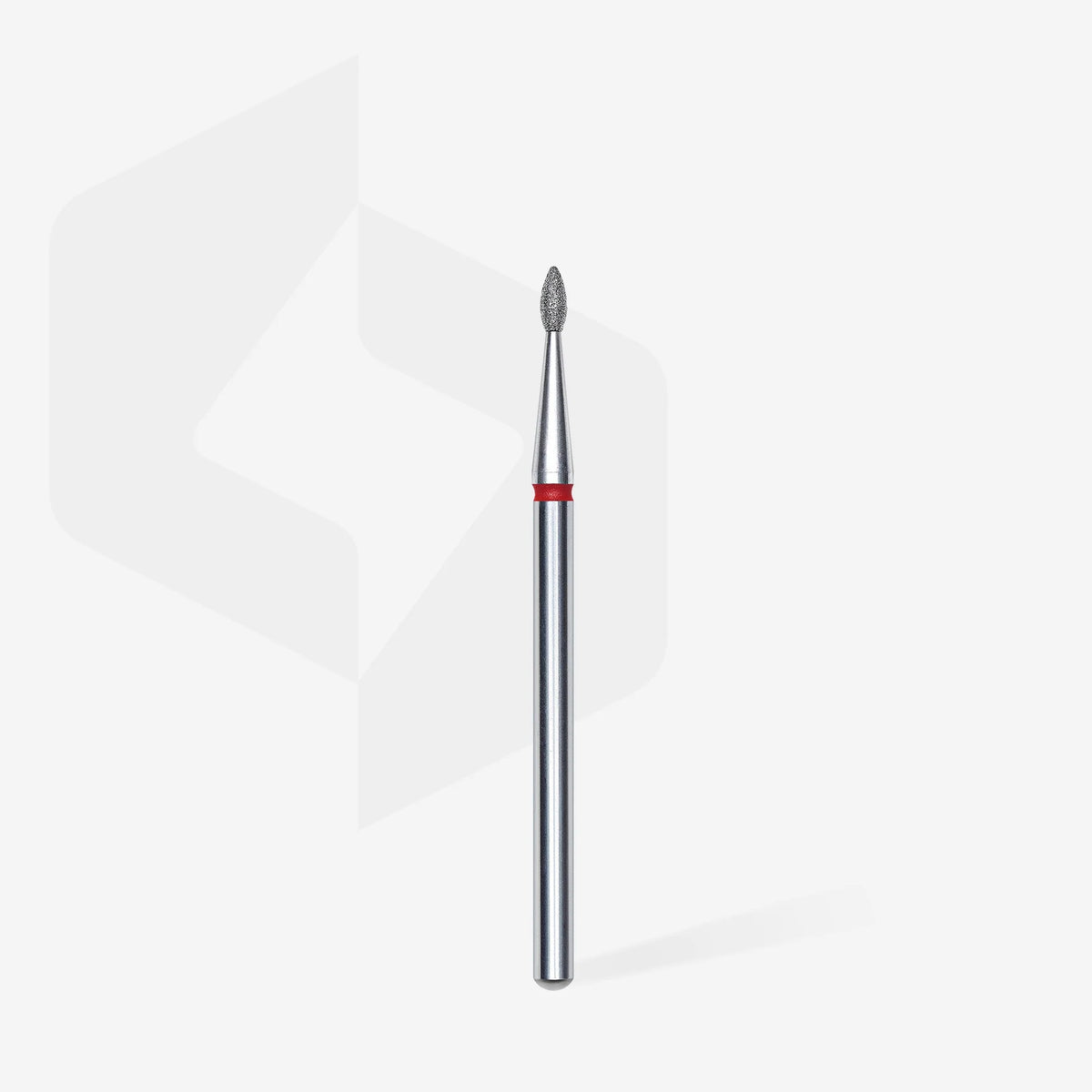 STALEKS EXPERT Fresa diamantata a goccia rossa, diametro 1,6 mm, parte lavorativa 4 mm