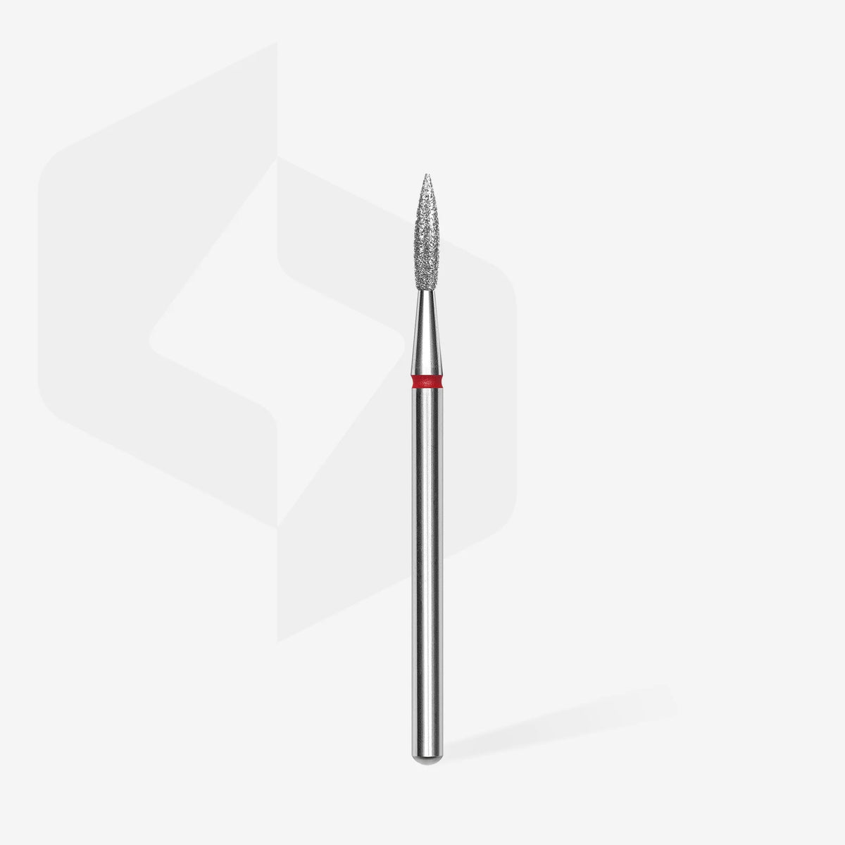 STALEKS EXPERT Fresa diamantata «Fiamma acuta» rossa, diametro 2,3 mm, parte lavorativa 8 mm