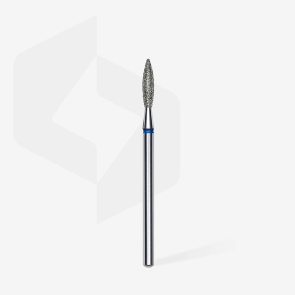 STALEKS EXPERT Fresa diamantata «Fiamma» blu, diametro 2,3 mm, parte lavorativa 10 mm