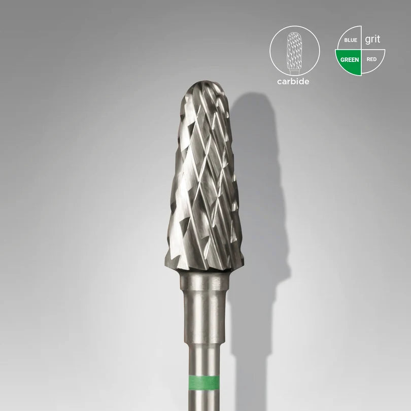STALEKS EXPERT Fresa in metallo duro «cono troncato» verde, diametro 6 mm, parte lavorativa 14 mm