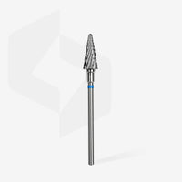 STALEKS EXPERT Fresa in metallo duro «Cono» blu, diametro 6 mm, parte lavorativa 14 mm