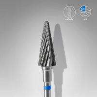STALEKS EXPERT Fresa in metallo duro «Cono» blu, diametro 6 mm, parte lavorativa 14 mm