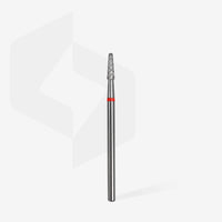 STALEKS EXPERT Fresa in metallo duro «Cono» rossa, diametro 2,3 mm, parte lavorativa 8 mm