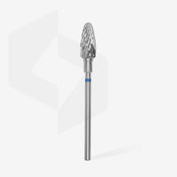 STALEKS EXPERT Fresa in metallo duro a grani di mais blu, diametro 6 mm, parte lavorativa 14 mm