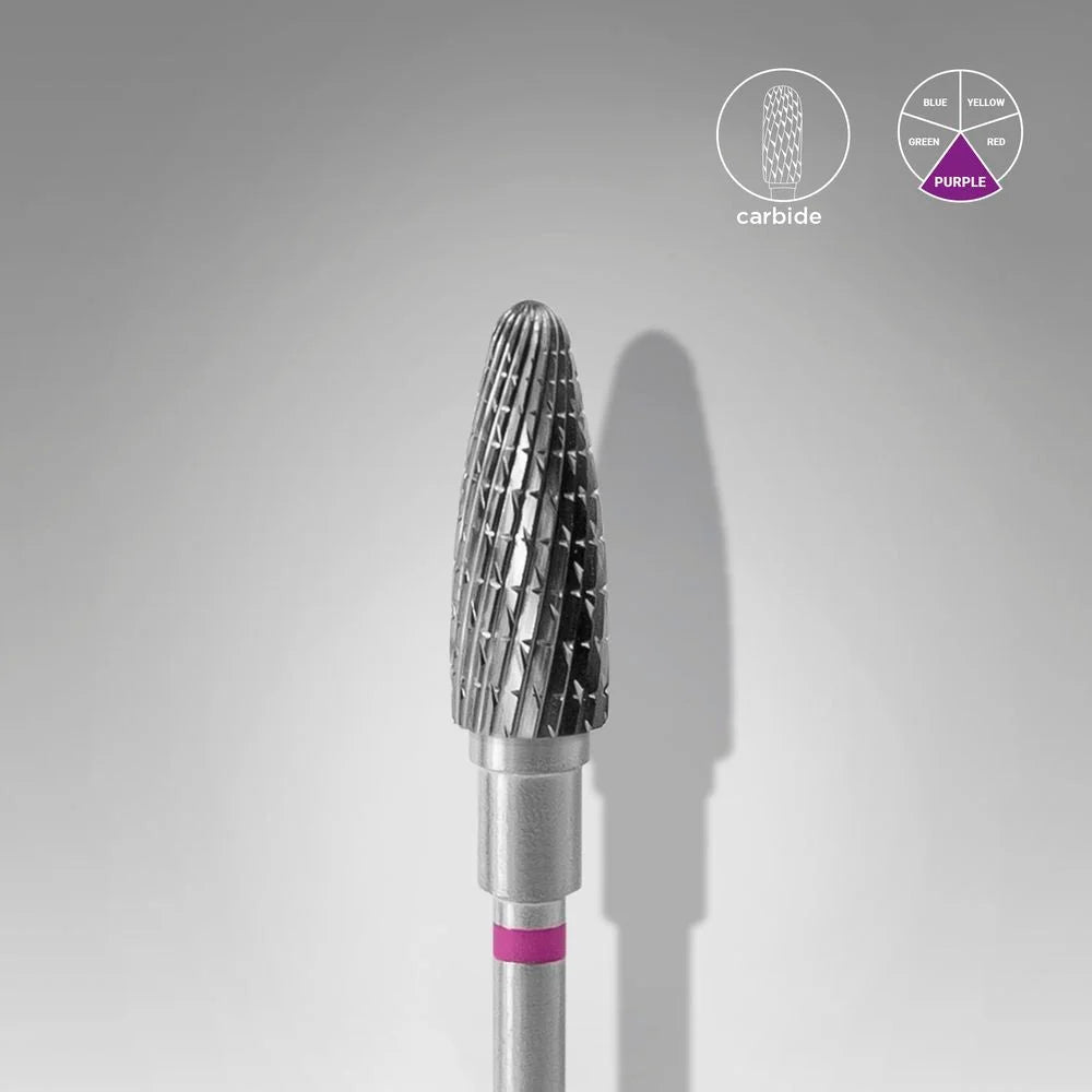 STALEKS EXPERT Fresa in metallo duro a mais viola, diametro 5 mm, parte lavorativa 13 mm