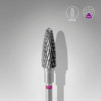 STALEKS EXPERT Fresa in metallo duro a mais viola, diametro 5 mm, parte lavorativa 13 mm