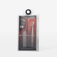 STALEKS EXPERT 40 TYPE 13 Pinzetta professionale con tacche per allungamento delle ciglia, a forma di L, 40°