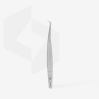 STALEKS EXPERT 40 TYPE 12 Pinzetta professionale con tacche per allungamento delle ciglia, a forma di L, 65°
