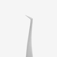 STALEKS EXPERT 40 TYPE 12 Pinzetta professionale con tacche per allungamento delle ciglia, a forma di L, 65°
