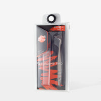 STALEKS EXPERT 40 TYPE 12 Pinzetta professionale con tacche per allungamento delle ciglia, a forma di L, 65°