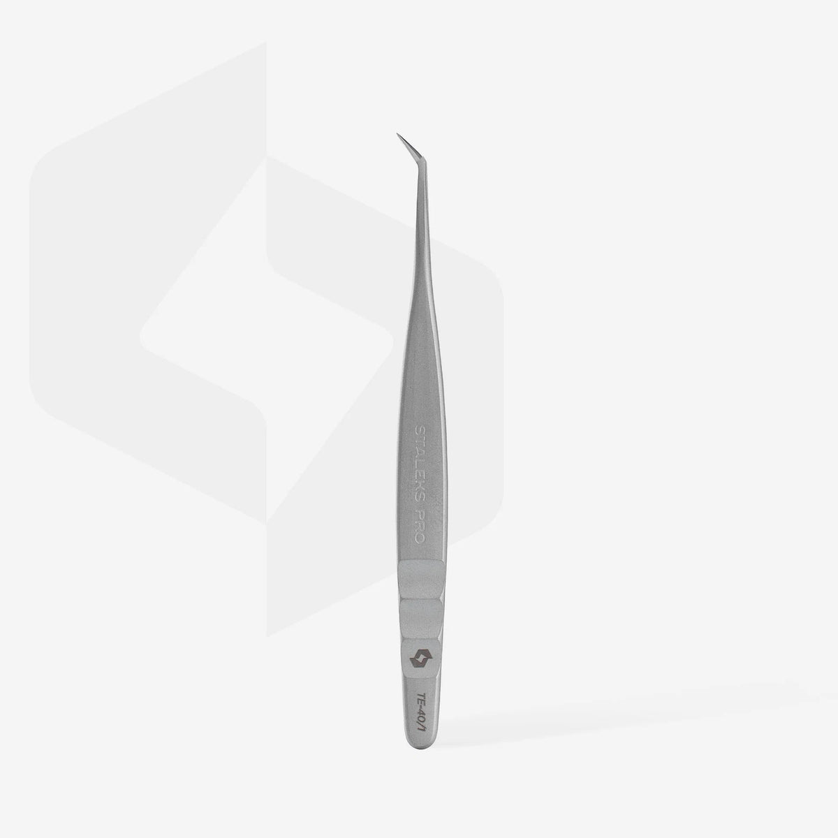 STALEKS EXPERT 40 TYPE 1 Pinzetta professionale per allungamento delle ciglia, a forma di L, 50°