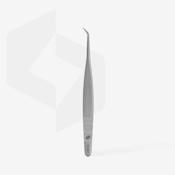 STALEKS EXPERT 40 TYPE 1 Pinzetta professionale per allungamento delle ciglia, a forma di L, 50°