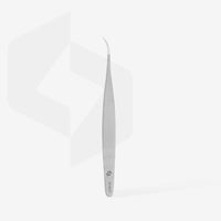 STALEKS EXPERT 40 TYPE 7 Pinzetta professionale con tacche per allungamento delle ciglia, curva