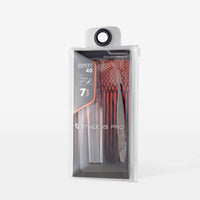 STALEKS EXPERT 40 TYPE 7 Pinzetta professionale con tacche per allungamento delle ciglia, curva