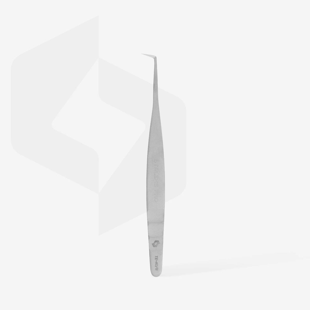 STALEKS EXPERT 40 TYPE 8 Pinzetta professionale per allungamento delle ciglia, a forma di L, 85°