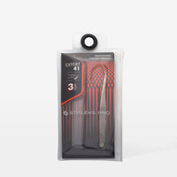 STALEKS EXPERT 41 TYPE 3 Pinzetta professionale con tacche per allungamento delle ciglia, curva