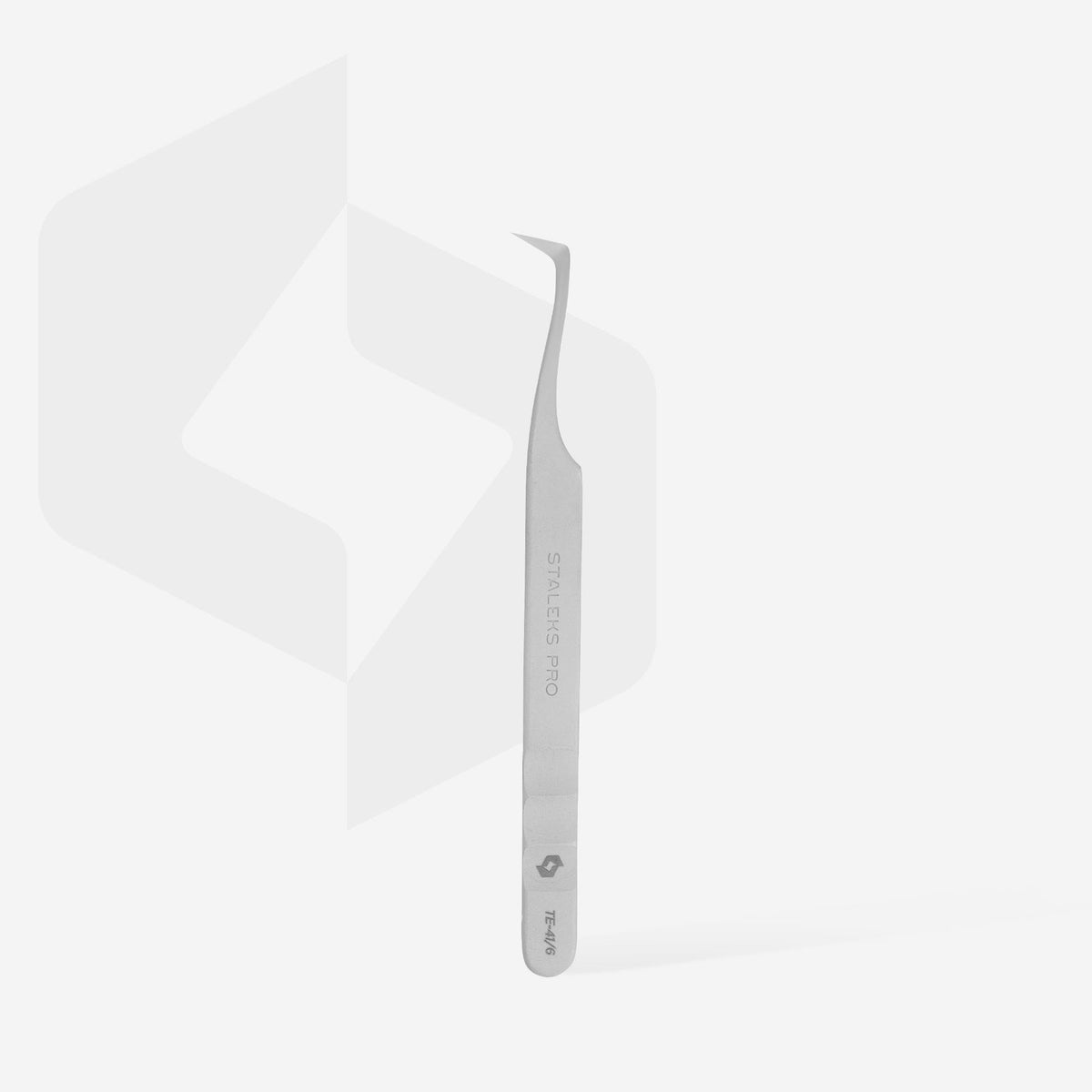 STALEKS EXPERT 41 TYPE 6 Pinzetta professionale per allungamento delle ciglia, a forma di L, 75°