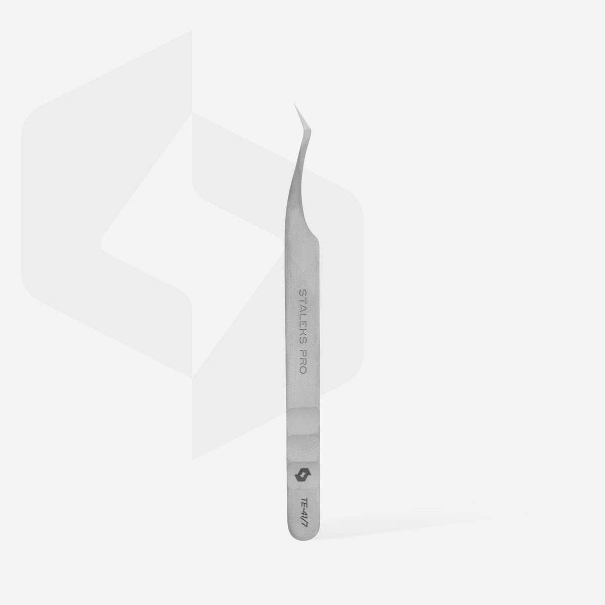 STALEKS EXPERT 41 TYPE 7 Pinzetta professionale per allungamento delle ciglia, a forma di L, 30°