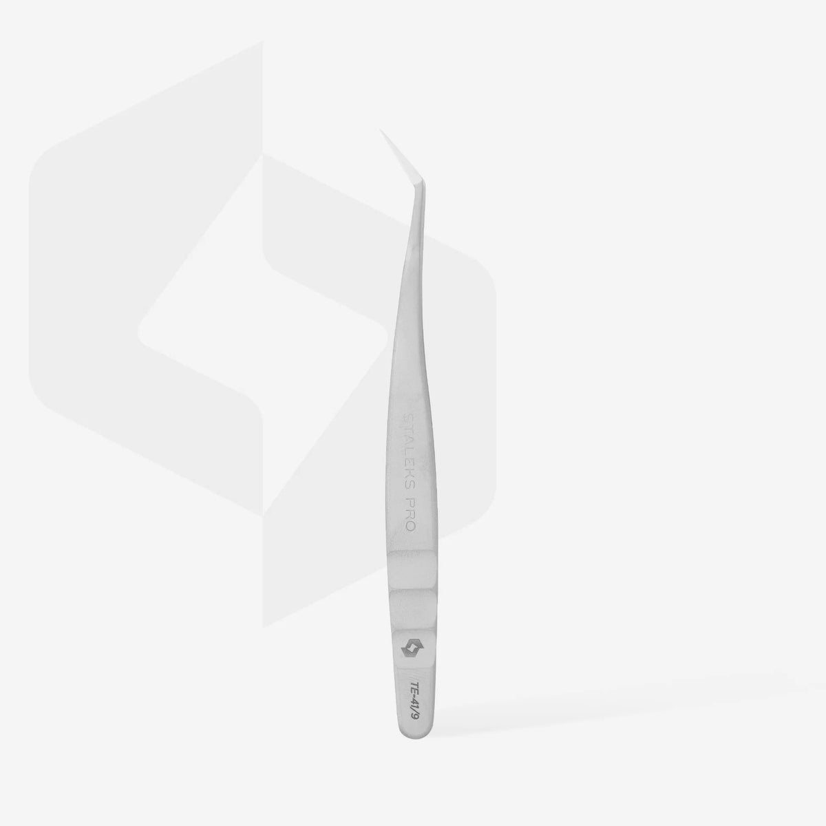 STALEKS EXPERT 41 TYPE 9 Pinzetta professionale per allungamento delle ciglia, a forma di L, 35°