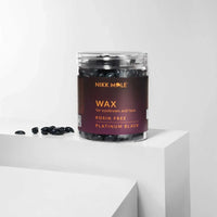 Cera granulare Nikk Mole per sopracciglia e viso, nero platino, 100 g
