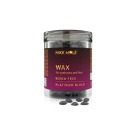 Cera granulare Nikk Mole per sopracciglia e viso, nero platino, 100 g
